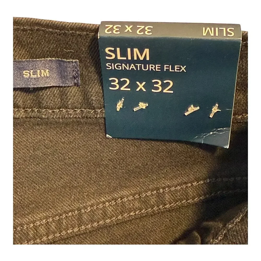 NEW J. Crew Men’s‎ 32X32 Dark Shadow Slim-fit jean in signature flex NWT